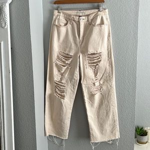 Women's-High Rise Baggy Jeans - Wild Fable™ Light Wash